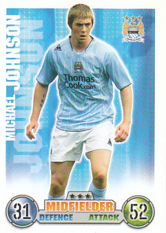 Michael Johnson Manchester City 2007/08 Topps Match Attax #170